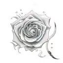 rose with real eye in its corolla, eye has sasuke mangekyou sharingan tattoo design idea