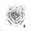 rose with real eye in its corolla, eye has sasuke mangekyou sharingan tattoo design idea