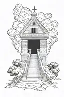 stair way to heaven tattoo design idea