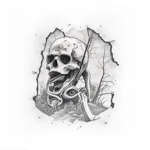 Abandoned Highway tattoo design idea