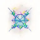 Sagittarius Constellation tattoo design idea