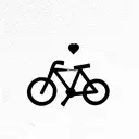 bicycle tattoo design idea
