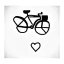bicycle tattoo design idea