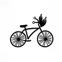 bicycle tattoo design idea
