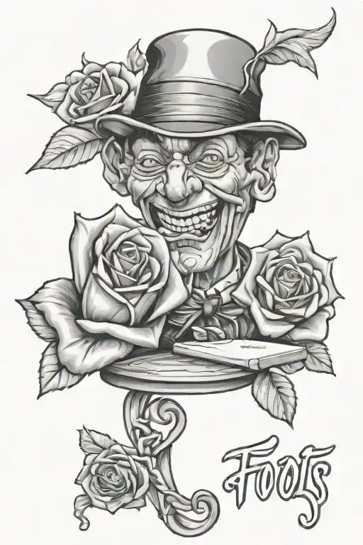 only fools rush in 7/3/22 tattoo design idea