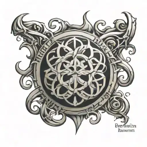 Breaking Benjamin band logo tattoo design idea