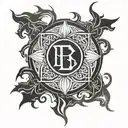 Breaking Benjamin logo tattoo design idea