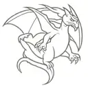 charizard pokémon tattoo design idea