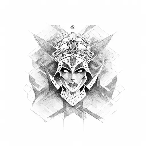 empress tattoo design idea