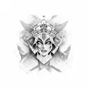 empress tattoo design idea