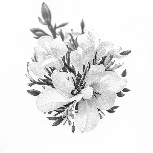 azalea flower, cross, rolex watch, edelweiss tattoo design idea