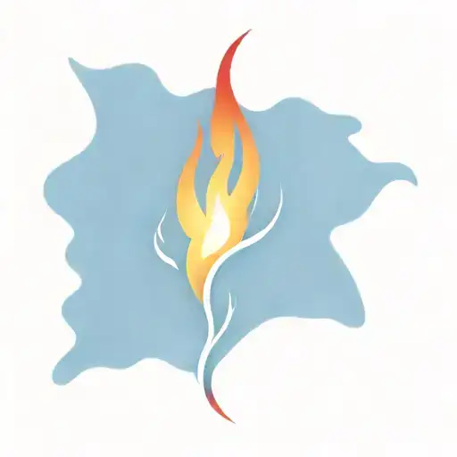 flame tattoo design for man burning hot raging flame single flame multicolour slim tall sleek design colourful loveheart tattoo design idea