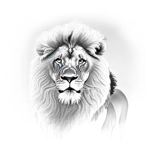 Lion Mandela  tattoo design idea
