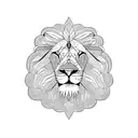 Lion Mandela  tattoo design idea