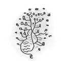 2. A minimalistic line drawing of a car with a trail of footprints leading up to it, symbolizing the excitement of runni tattoo design idea