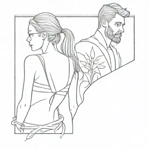 Nina & Ivan tattoo design idea
