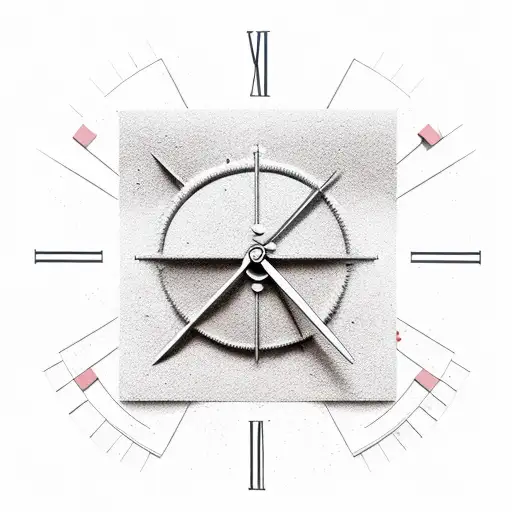 word ZEIT in vertical but using a sand clock as Z. tattoo design idea