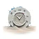 word ZEIT in vertical but using a sand clock as Z. tattoo design idea