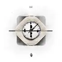 word ZEIT in vertical but using a sand clock as Z. tattoo design idea