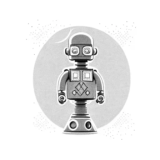 Robot Bender futurama tattoo design idea