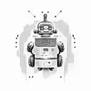 Robot Bender futurama tattoo design idea