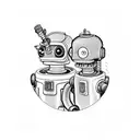 Robot Bender futurama tattoo design idea