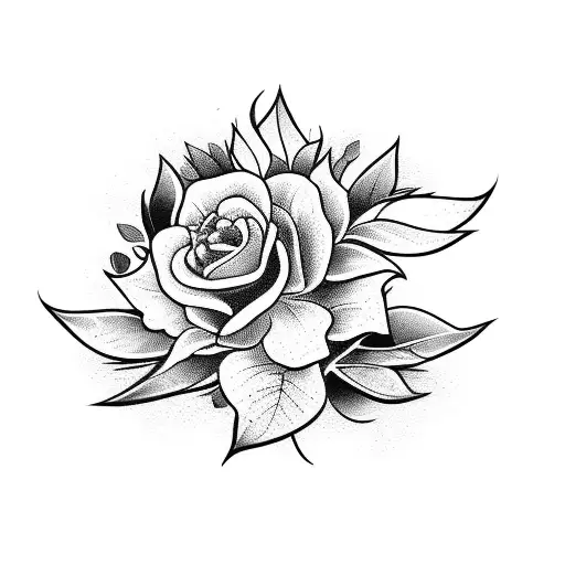 marijuana and sexy babe tattoo design idea