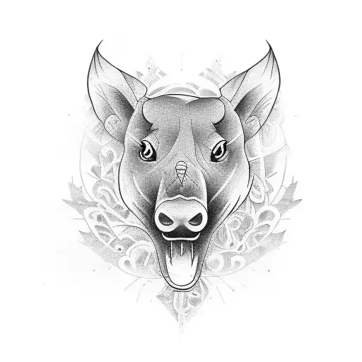 banjo tattoo design idea