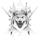 banjo tattoo design idea