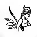 athena tattoo design idea