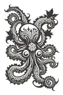 octopus, philippines flag sun, canada maple leaf tattoo design idea