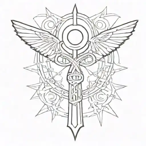 Ankh Symbol tattoo design idea