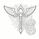 Ankh Symbol tattoo design idea
