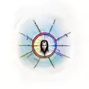 Vitruvian man tattoo design idea