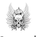 Polish punk tattoo design idea
