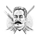 Stalin gay cowboy tattoo design idea