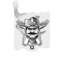 Stalin gay cowboy tattoo design idea