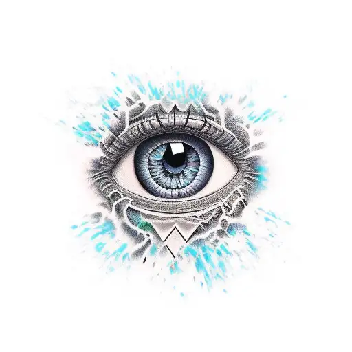 3rd eye tattoo design idea