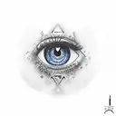 3rd eye tattoo design idea