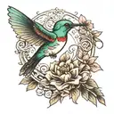 infinity hummingbird   tattoo design idea
