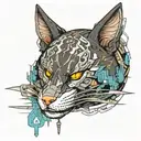 cyberpunk 2077 cyberware symetrical tattoo design idea