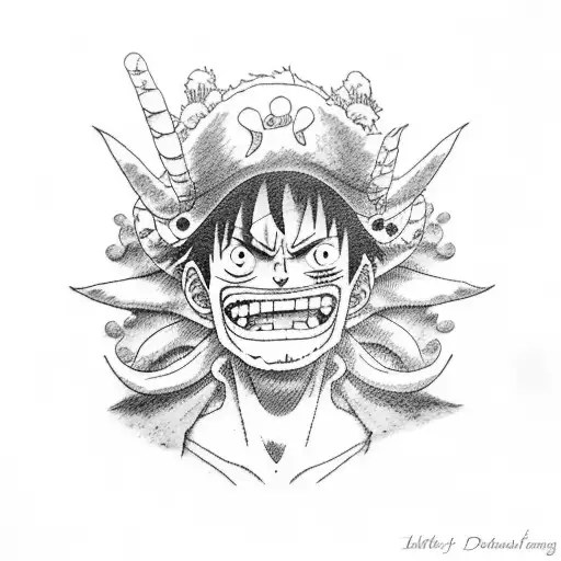 luffy tattoo design idea