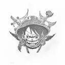 luffy tattoo design idea