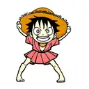 luffy kid smiling cute tattoo design idea