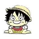 luffy kid smiling cute tattoo design idea