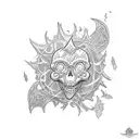 black clover tattoo design idea