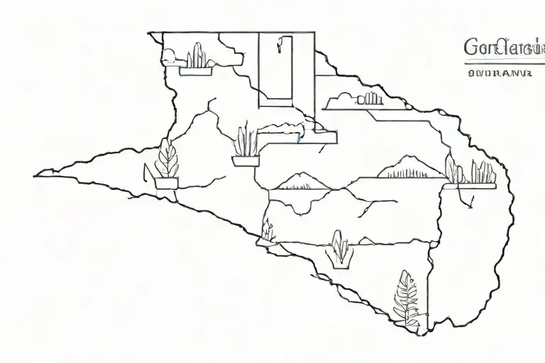 home and Georgia and Arizona and Utah tattoo design idea