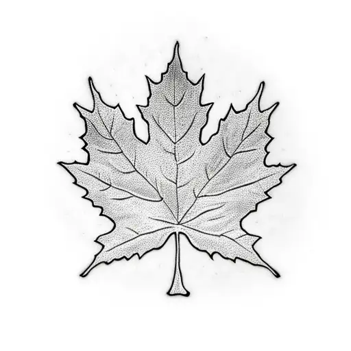 Maple Leaf tattoo design idea