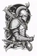 Illyrian soldier tattoo design idea
