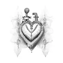 mentally ill heart tattoo design idea